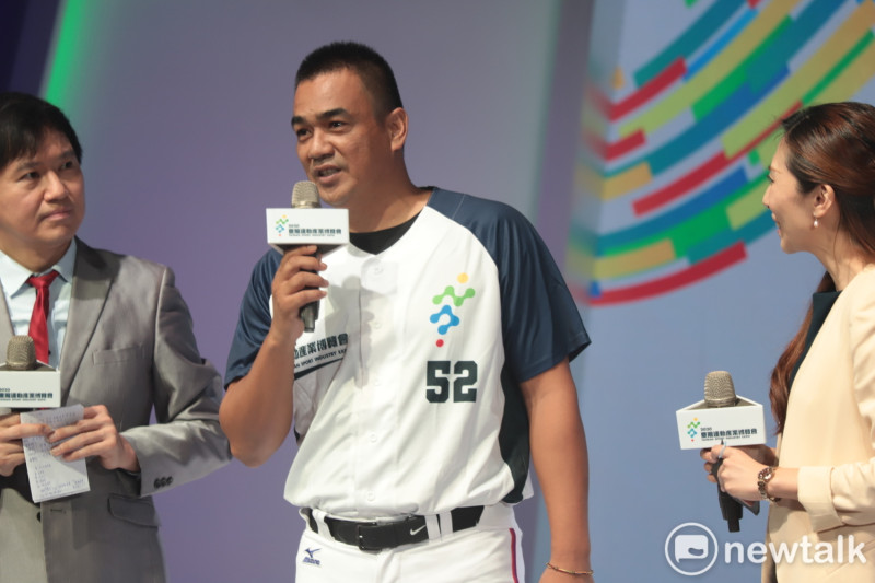 活動代言人陳金鋒以自身52精神，傳遞活動最佳詮釋，以5大任務帶出屬於台灣體育人的兩大驕傲。   圖：陳耀宗／攝