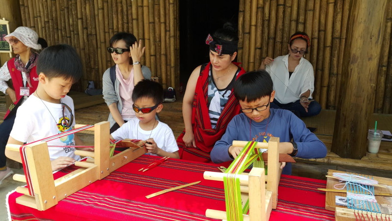 新北考古公園內的竹造干欄屋，充滿南島風情。    圖：十三行博物館提供