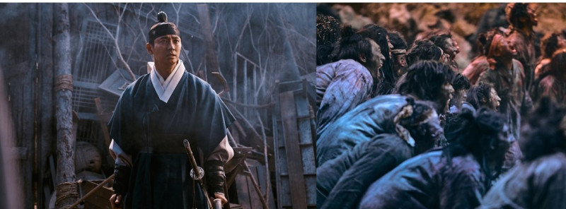 朱智勛(左)在《屍戰朝鮮2》中飾演抗屍王世子   圖：Netflix/提供
