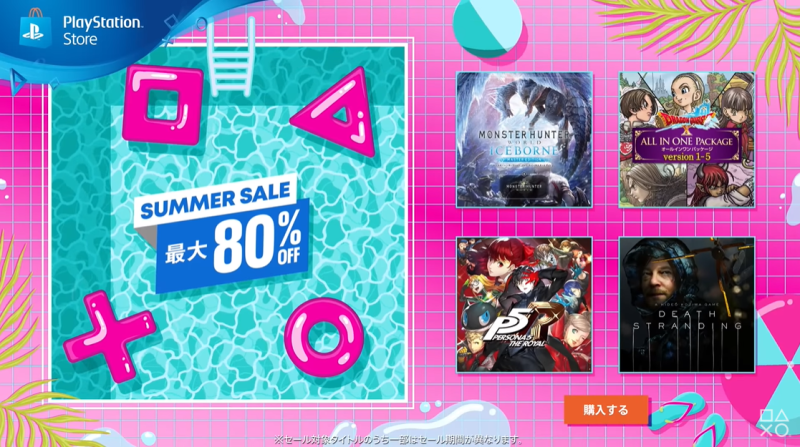 PlayStation Store夏日優惠從7月22日至8月18日止，含遊戲及追加內容共有620件商品可供玩家選購。   圖：翻攝自PS Japan YouTube