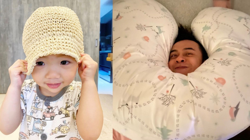 蔡桃貴(左)1年前神預言馬叔叔(右)會先當爸爸。   圖：翻攝Instagram