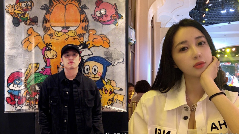 歌手潘瑋柏(左)27日宣布與有中國最美空姐封號的Luna宣云(右)結婚。   圖：翻攝微博