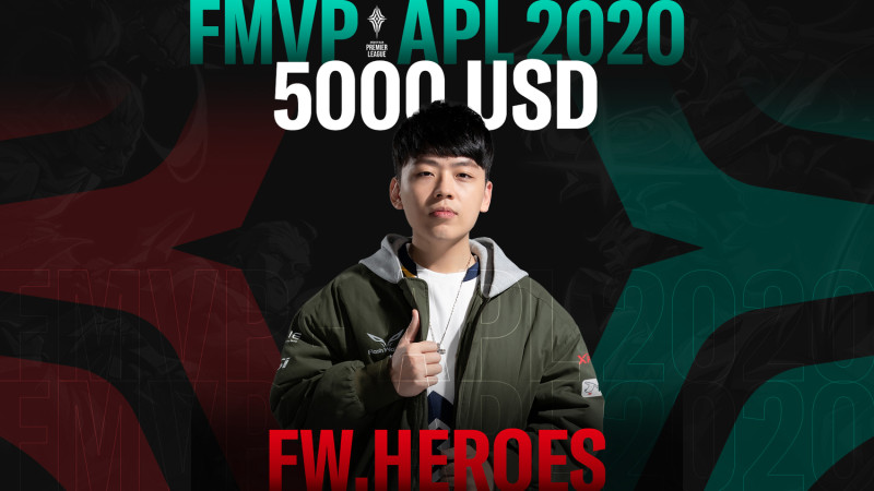 FW的Heroes以出色表現被選為2020 APL的FMVP   圖：Garena/提供