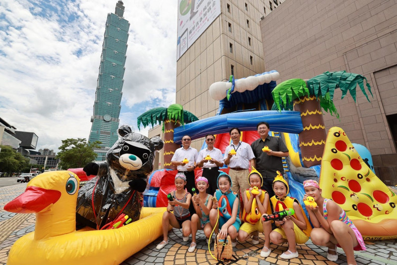 「2020台北河岸童樂會—熊讚水樂園」14日起盛大登場，今年在自來水園區辦理。   圖：台北市觀傳局／提供
