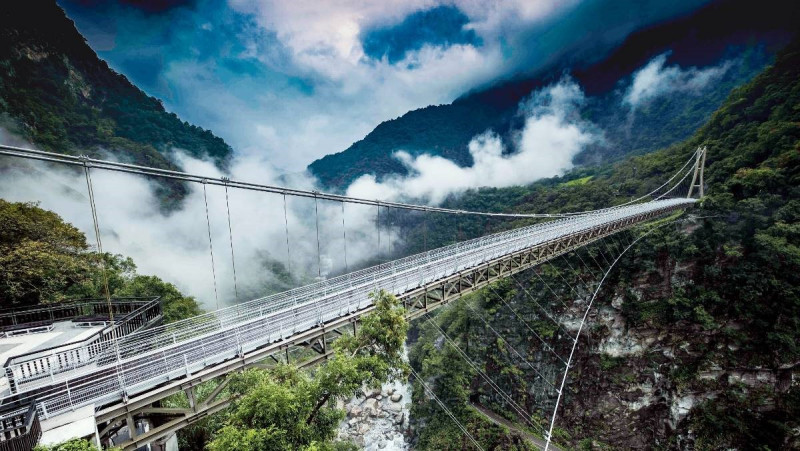 「太魯閣國家公園山月吊橋」今（12）日啟用。   圖：內政部提供