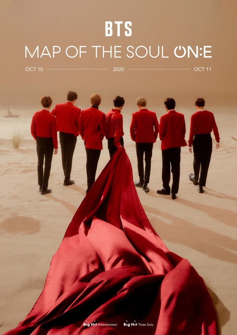 BTS巡迴演唱會《BTS Map often Soul ON:E》，受武漢肺炎影響改為線上進行。   圖：翻攝自BTS官網