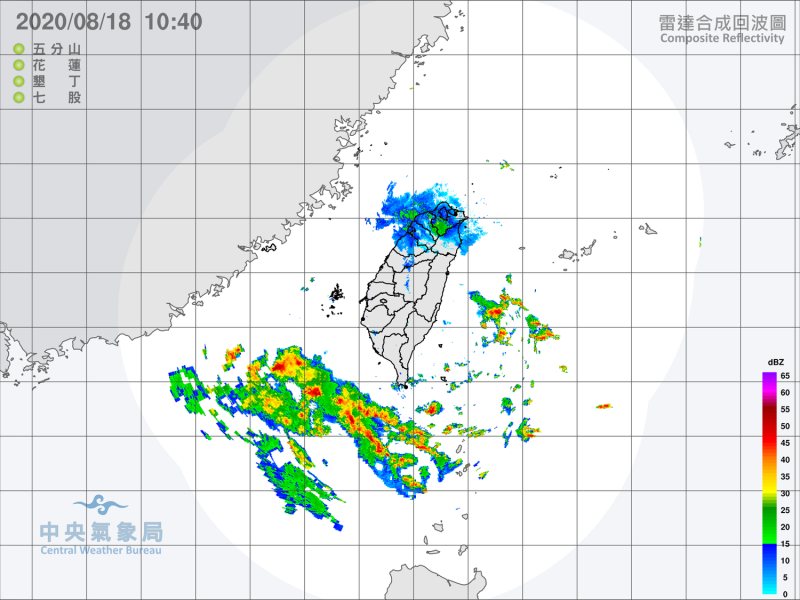 台灣應輕颱無花果的外圍環流影響，會帶來比較多的水氣及雲量。   圖：中央氣象局/提供