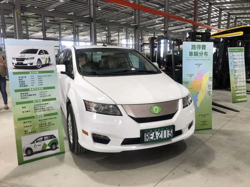 凱勝綠能科技公司也生產電動汽車。   圖：嘉義縣政府/提供