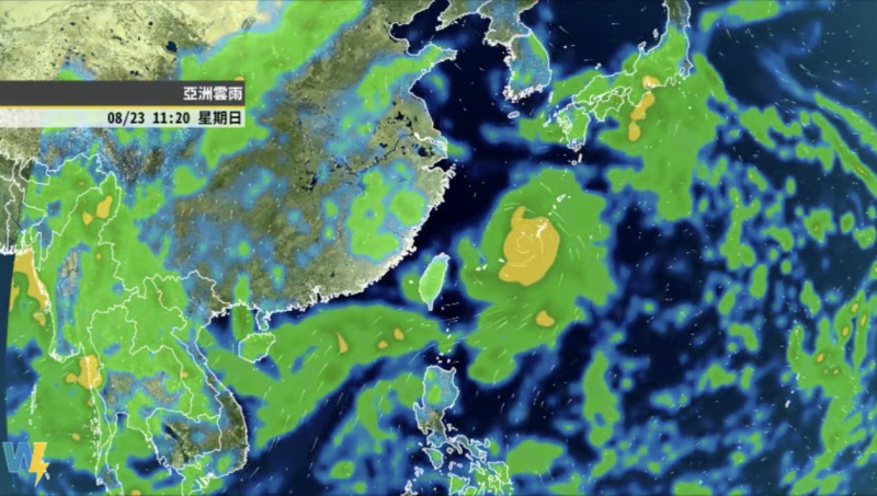 雖然「巴威」颱風形成後不會直接撲台，但還是會間接影響台灣。   圖：翻攝自天氣風險 WeatherRisk臉書粉絲專頁