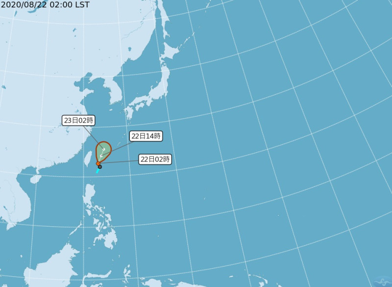 颱風巴威將生成，東半部沿海當心長浪。   圖/氣象局