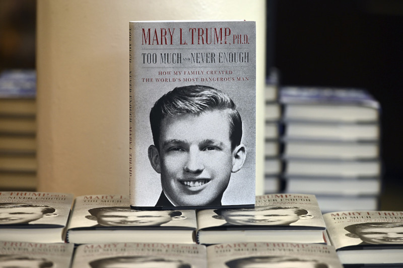 美國總統姪女瑪莉·川普在七月時發行新書，內容揭露整個川普家族的秘辛。   圖：達志影像/美聯社