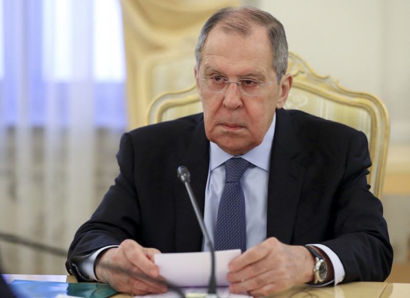 俄羅斯外交部長拉夫羅夫（Sergei Lavrov）表示，西方各國不應隨意介入烏俄戰爭，否則對戰況只有負面影響。   圖 : 達志影像/美聯社（資料照）