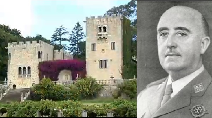 西班牙法院剝奪了獨裁者佛朗哥（Francisco Franco）其孫子對阿庫魯納莊園（Pazo de Meiras）的所有權，將其收歸國有。   圖：翻攝Youtube(新頭殼合成)