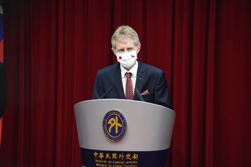 捷克參院議長韋德齊去年無視中國施壓率89人訪問團來台六天。（資料照）   圖：張良一／攝