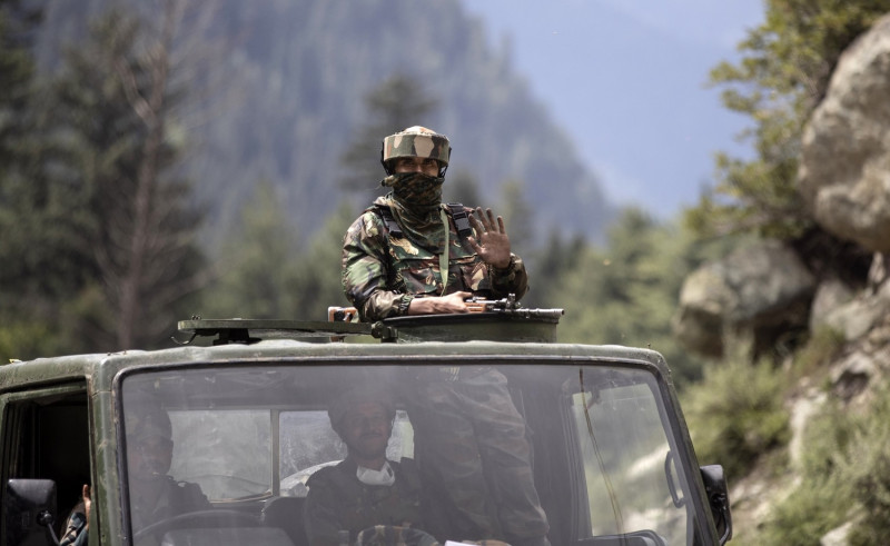 印度陷入邊界衝突麻煩，喀什米爾地區中、印、八三方邊界展開交火。   圖：達志影像／美聯社