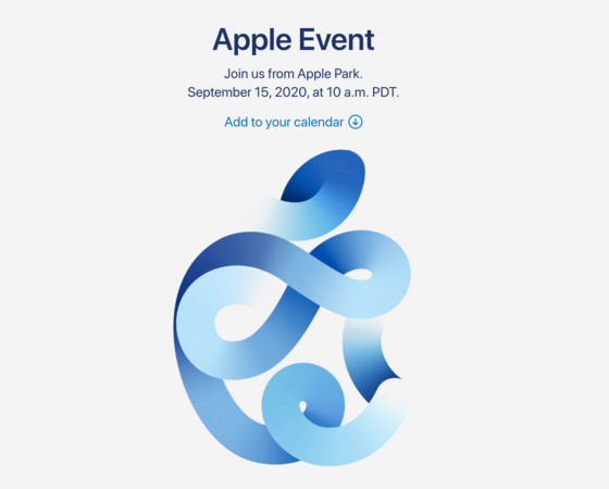 蘋果秋季發布會將於美東時間9月15日舉辦，圖為其發佈會主視覺。   圖：翻攝自網路