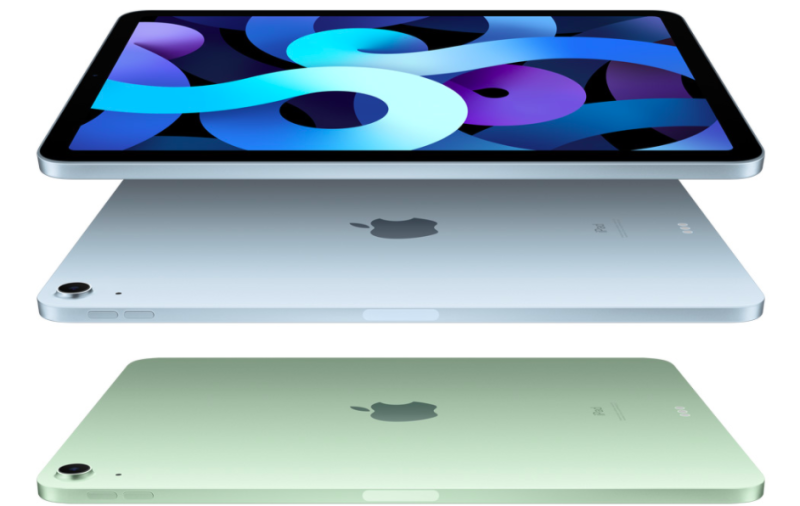 新版iPad Air推出天藍色、綠色新外觀   圖：擷取自蘋果官網