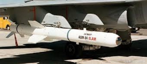 波音（Boeing）製造的AGM-84H/K SLAM-ER空對地飛彈。美國務院宣布將賣給台灣的三項軍售案之一。   圖 : 翻攝自微信頭條號。