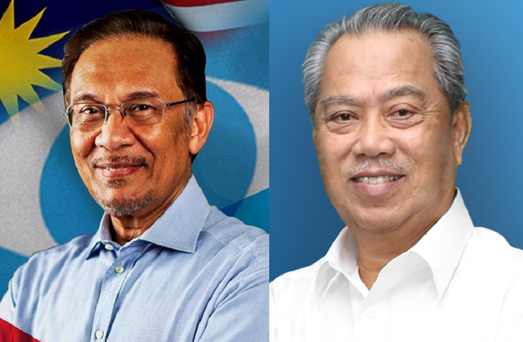 馬來西亞反對黨領袖安華（左）再度槓上首相慕尤丁（右）。   圖：翻攝安華、慕尤丁臉書（合成照）