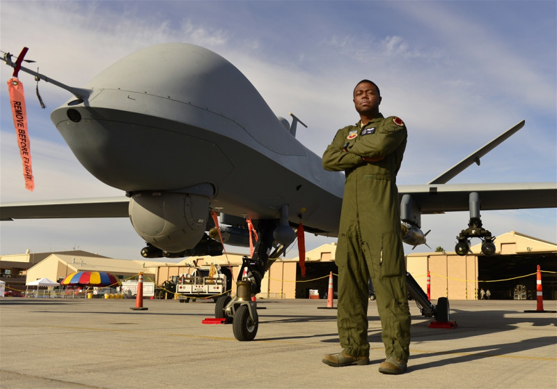 美軍MQ-9「死神」無人機。   圖 : 翻攝USAF