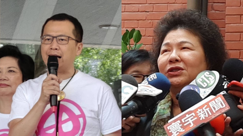 國民黨台北市議員羅智強(左)、監察院長陳菊。   圖：新頭殼合成