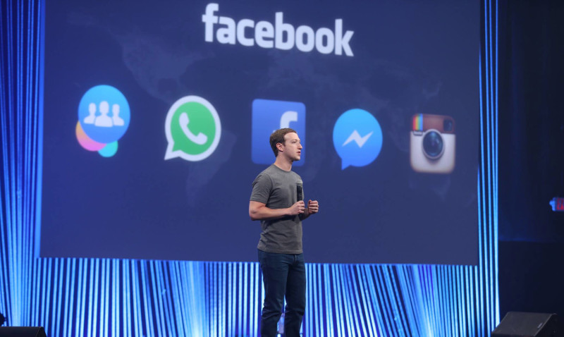 臉書併購Instagram和WhatsApp兩家社群軟體，被美國政府控告壟斷市場。   圖：取自臉書官網