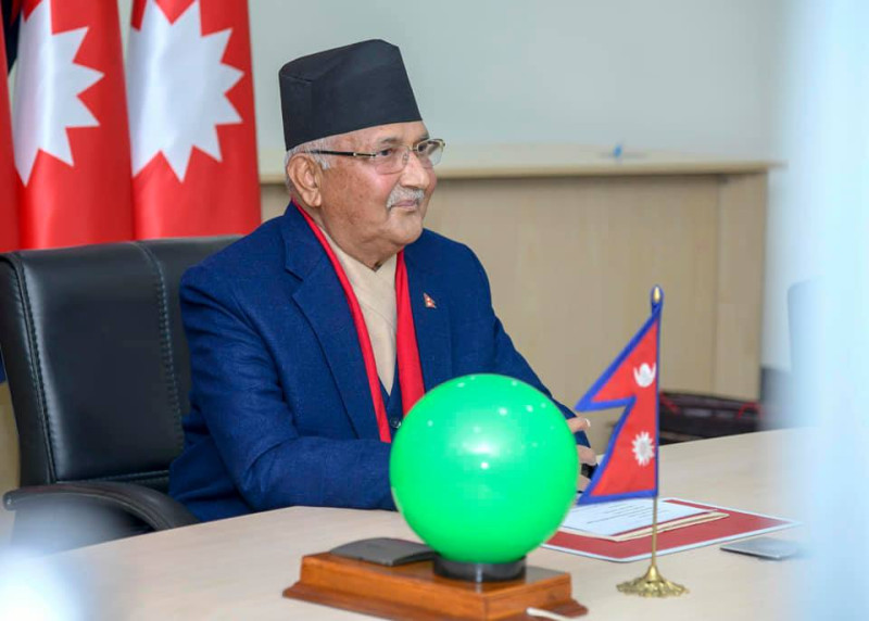 尼泊爾總理奧利一向親中，否認邊界遭到中國蠶食。   圖：翻攝自奧利臉書