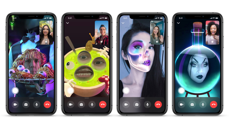 臉書Messenger推出一系列萬聖節特效及AR體驗，供民眾盡情「搞鬼」，嚇唬自己周遭的親友。   圖：取自臉書官方部落格