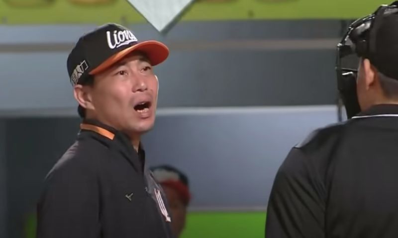 統一7-eleven獅總教練林岳平。   圖：取自CPBLTV