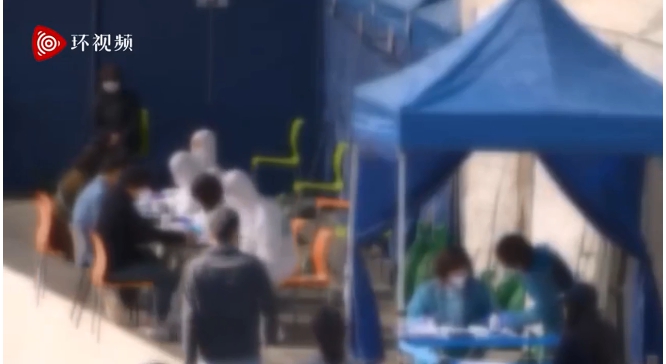 韓國釜山一家療養醫院出現集體感染，52人被確診感染新冠肺炎。當局實施隔離檢疫措施。   圖 : 翻攝自環球時報
