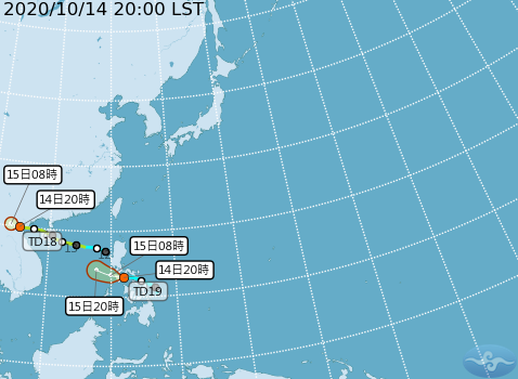 今年17號颱風沙德爾有機會在今天下午生成，氣象局預估未來路徑不至於影響台灣。   圖：中央氣象局/提供