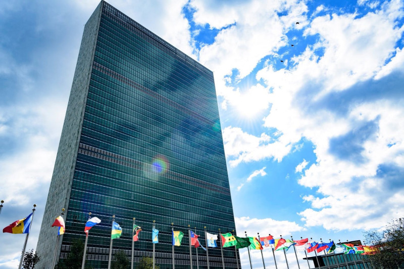聯合國總部設於美國紐約，傳出將在中國杭州建設大數據中心，引起國際警戒。   圖：翻攝自聯合國臉書