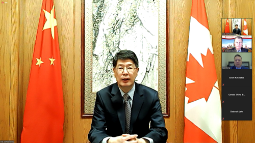 中國駐加拿大大使叢培武語帶威脅，警告加拿大不要提供港人政治庇護，否則在香港的加拿大人安危不保。   圖：翻攝自中國駐加拿大大使館官網