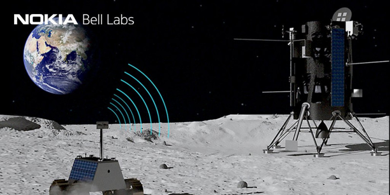 諾基亞獲得NASA的1410萬美元資金，預計在月球架設4G網路。   圖：取自Bell Labs推特