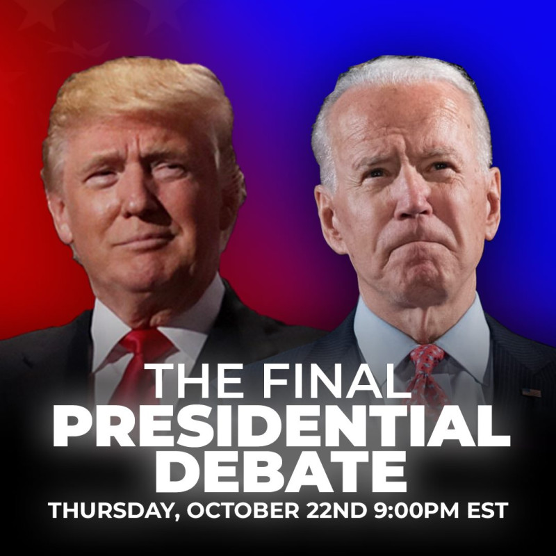 2020美國總統大選第2次電視辯論即將登場，川普（左）與拜登最後1次對決。   圖：翻攝自Team Trump臉書