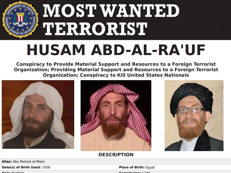 阿富汗國家安全局24日深夜表示，極端組織蓋達高階領袖、美國聯邦調查局恐怖分子通緝要犯馬士禮（圖），已被安全部隊擊斃。   圖：取自美國聯邦調查局網頁fbi.gov