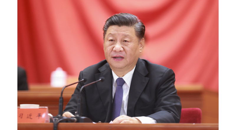 中國國家主席習近平在「抗美援朝」75周年紀念大會上高呼「中國人是惹不得的」。（資料照）   圖：翻攝自中國政府網