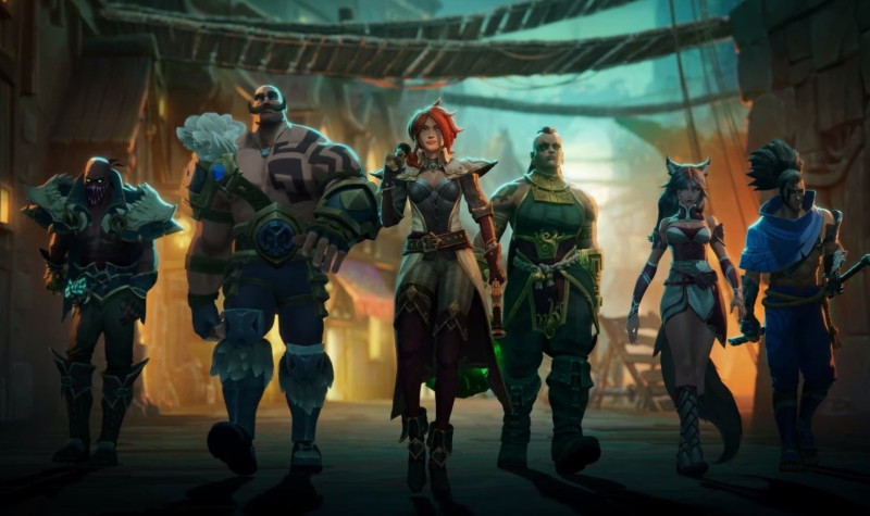 Riot Forge公布新作《英雄聯盟》世界觀RPG作品《聯盟外傳：殞落王者》新預告。   圖：翻攝自Twitch