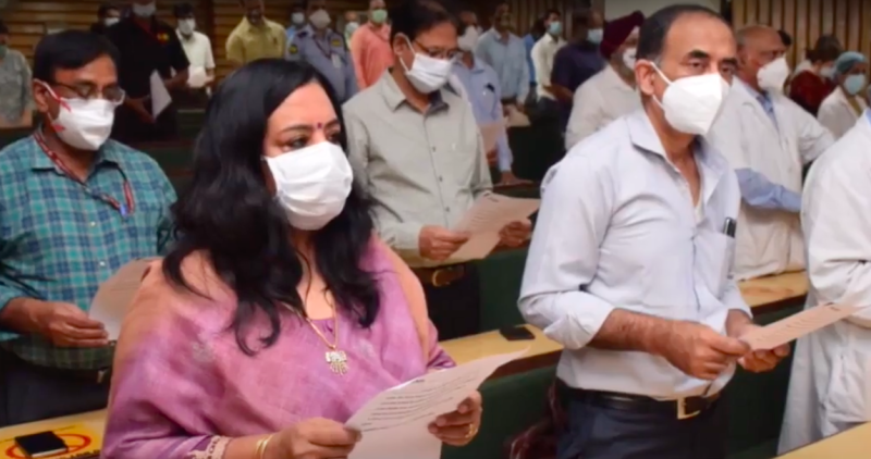 印度研究報告指出，印度武漢肺炎死亡率低，可能與較差的衛生環境有關。（示意圖）   圖：擷取自 Ministry of Health & Family Welfare Youtube