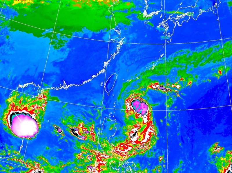 中央氣象局表示，若閃電颱風持續偏北移動不排除發布陸警。   圖：中央氣象局提供
