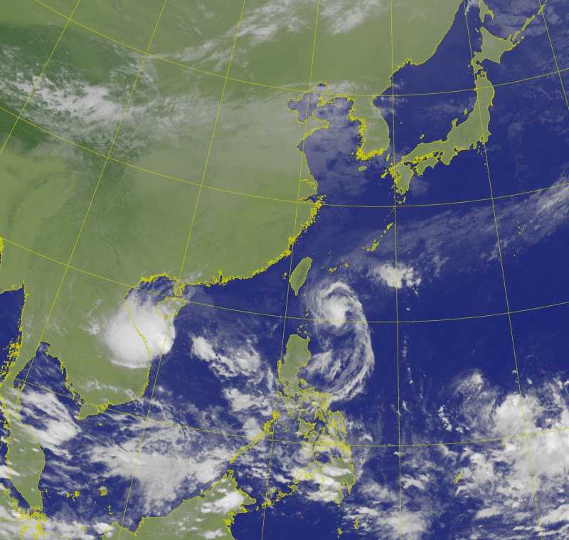 中央氣象預估最快今日20:30發布閃電颱風陸上警報。   圖：中央氣象局提供