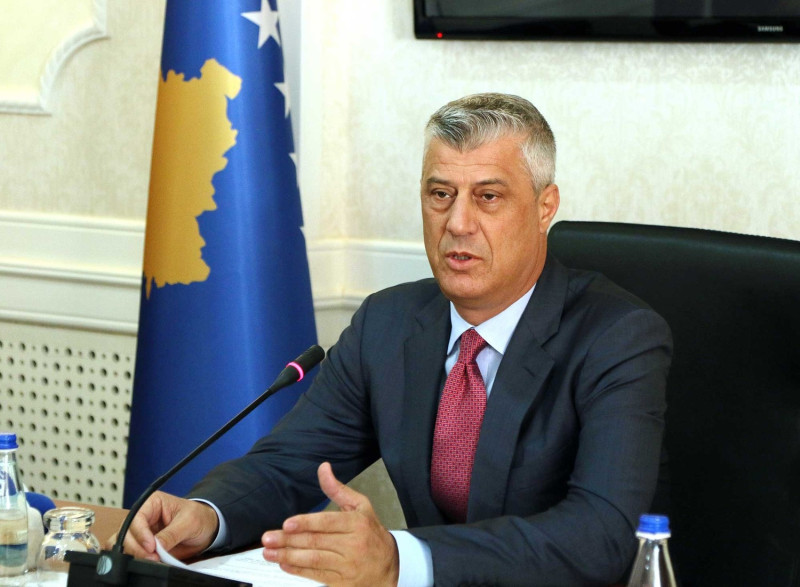 科索沃總統塔其之前領導科索沃解放軍為獨立而戰，卻被控涉戰爭罪，5日宣布辭職赴海牙受審。   圖：翻攝自科索沃攻府官網