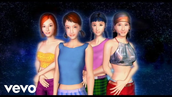 韓國女團aespa首創虛擬成員，但網友發現，20年前台灣女團Fall In Love早就在MV中嘗試過「虛擬偶像」概念。   圖：截圖自YouTube