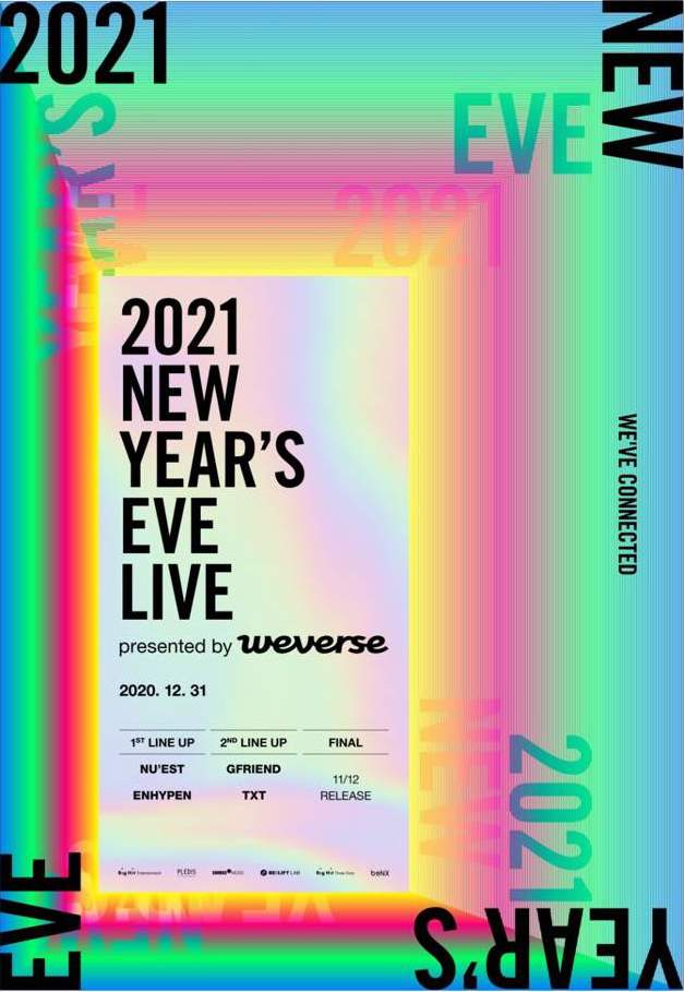 Big Hit娛樂將在12月31日舉辦《2021 New Year's Eve Live》。   圖：翻攝自Big Hit Entertainment