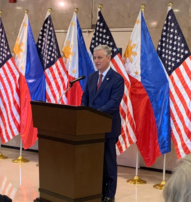 美國國家安全顧問歐布萊恩（Robert O'Brien）出訪菲律賓時發表談話，警告中國不要輕易對台動武。   圖：翻攝自NSC推特