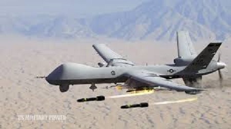 阿富汗總統府附近落下多枚飛彈。(示意圖) 圖為在2018年從美國空軍退役的「捕食者」無人機。   圖 : 翻攝自youtube / Military Power