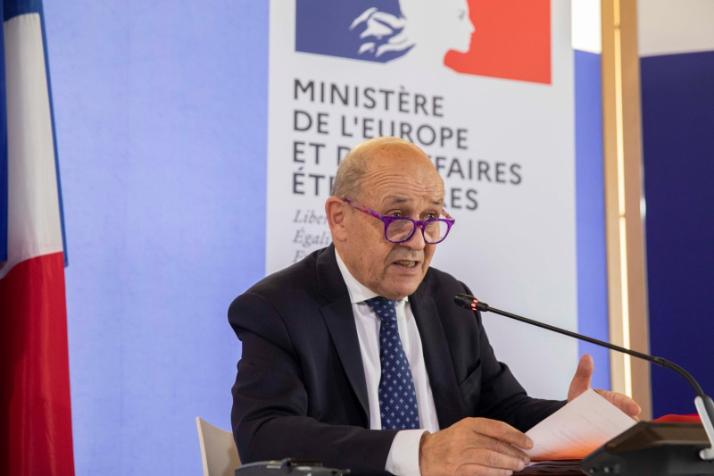 法國外長勒德里安認為台灣是法國夥伴與世界重要成員，連續發表加挺台灣參與國際組織言論。   圖：翻攝自法國外交部臉書