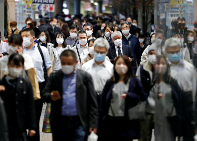 今（24日）東京新增了888例確診病例，單日確診人數又再次創下新紀錄。（資料照片）   圖：達志影像/路透社