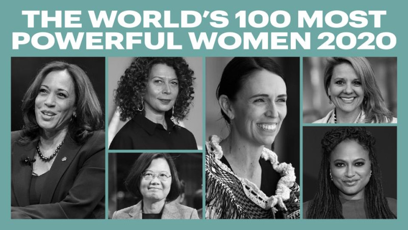 美國《富比世雜誌》公布2020年「全球百大最有權勢女性」排行榜，總統蔡英文位居第37名。   圖：翻攝Forbes網頁