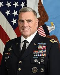 美國最高軍事指揮官、美軍參謀長聯席會議主席馬克·米利。   圖 : 翻攝自維基百科